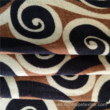 Patrón de impresión de tejido de poliéster de punto para tapicería